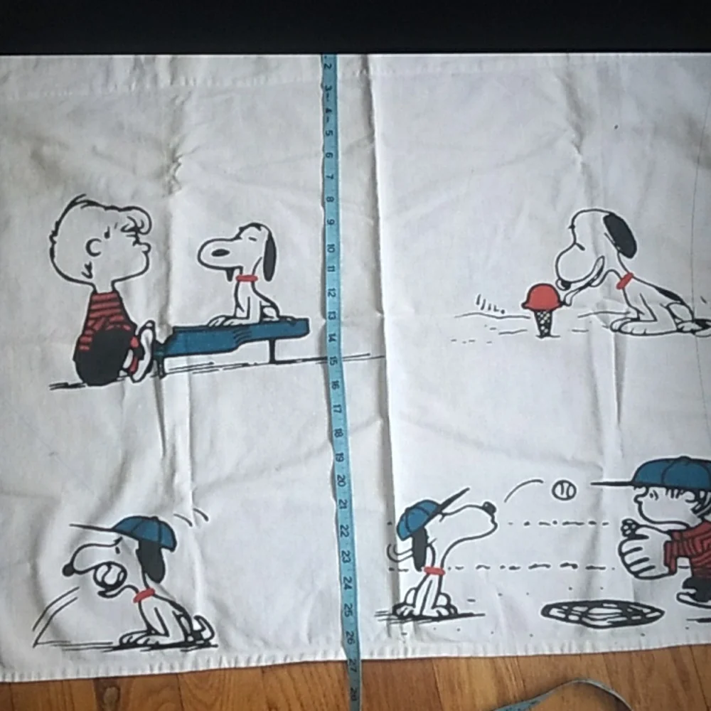 🥜 Peanuts Gang VALANCE CURTAIN  Snoopy Linus Schroeder 27
